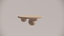 Natural Stone Limestone Pink Textured Finish Circular Coffee Table Front