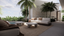 Natural Stone Travertine White Holes Textured Finish Circular Coffee Table Indoor Outdoor Living Pool Entertaining 