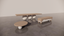Natural Victorian Ash Light Matte Wood Matching Furniture Bundle Set 3 Piece Two-Tone Dining Table Circular Coffee Table TV Unit Matte Warm White Tones Front
