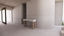 Natural Victorian Ash Light Matte Wood Two Tone White Cream Matte Tones Console Table Front Entrance Statement 