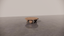 Australian Blackwood Natural Wood Timber Textured Finish Circular Coffee Table Front