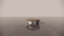 Victorian Timber Natural Dark Wood Two-Tone White Cream Circular Coffee Table Front 