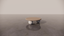 Victorian Ash Natural Light Wood Two-Tone White Cream Circular Coffee Table Front 