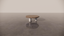 Natural Victorian Timber Two Tone Dark Wood Low Sheen Satin With White Cream Matte Legs Organic Coffee Table Front