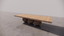 Natural Australian Backwood Textured Dark Wood Dining Table Side Top