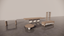 Natural Victorian Ash Light Matte Wood Two Tone Warm White Matte Tones 5 Piece Bundle Furniture Set Dining Table Circular Coffee Table Étagère Console TV Unit Easy Decision Making Designer Front