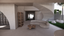 Natural Australian Blackwood Textured Dark Wood Circular Coffee Table Étagère Living Room Entertain Library Nook Front