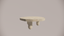 Natural Stone Marble Blue-Grey Textured Finish Organic Coffee Table Front