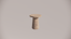 Limestone Natural Stone Pink Textured Finish Side Table Front Side 
