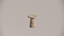 Natural Stone Travertine Premium Silver Brown Textured Finish Holes Side Table Front