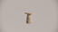 Natural Stone Travertine Premium Silver Brown Textured Finish Holes Side Table Front 