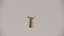 Natural Stone Travertine Premium Silver Brown Textured Finish Holes Side Table Front 