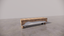 Natural Wood Australian Blackwood Two Tone Textured Light Timber With Satin Low Sheen White Cream Finish TV Unit Front 