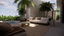Natural Stone Marble Blue-Grey Veining Textured Finish Circular Coffee Table Side Table Outdoor Indoor Interior Exterior Alfresco Patio Living 