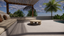 Natural Stone Premium Silver Travertine Dense Holes Textured Finish Circular Coffee Table Outdoor Exterior Pool Patio Covered Alfresco Living 