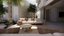 Marble Natural Stone Blue-Grey Textured Finish Circular Coffee Table Side Table Alfresco Patio Exterior Outdoor Living 