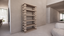 Natural Victorian Ash Light Matte Wood Shelf Étagère Hallway Side