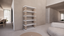 Natural Victorian Ash Light Matte Wood Two Tone White Cream Matte Shelf Étagère Hallway Front Side
