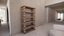 Natural Australian Blackwood Dark Wood Textured Finish Shelf Étagère Hallway Side