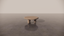 Natural Victorian Timber Light Wood Matte Organic Coffee Table Front