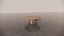 Natural Victorian Ash Timber Light Wood Matte Organic Coffee Table Front