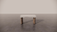 Natural Victorian Timber Dark Wood Satin Two Tone White Console Table Front