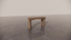 Natural Victorian Dark Wood Low Sheen Satin Finish Console Table Front