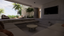 Marble Natural Stone Blue-Grey Textured Finish Organic Coffee Table Circular Coffee Table Side Table Indoor Outdoor Patio Outside Living