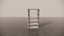 Natural Victorian Ash Light Matte Wood Two Tone White Cream Matte Shelf Étagère Front