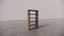 Natural Victorian Timber Dark Wood Low Sheen Satin Finish Shelf Étagère Front