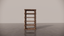 Natural Australian Blackwood Dark Wood Shelf Textured Finish Étagère Front