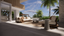 Limestone Natural Stone Olive Textured Finish Side Table Circular Coffee Table Outdoor Exterior Living Alfresco Patio Pool