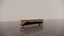 Natural Wood Australian Blackwood Two Tone Textured Dark Timber With Satin Low Sheen Black Finish TV Unit Front