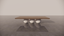 Natural Victorian Timber Dark Wood Satin Low Sheen Two Tone White Cream Matte Dining Table Front